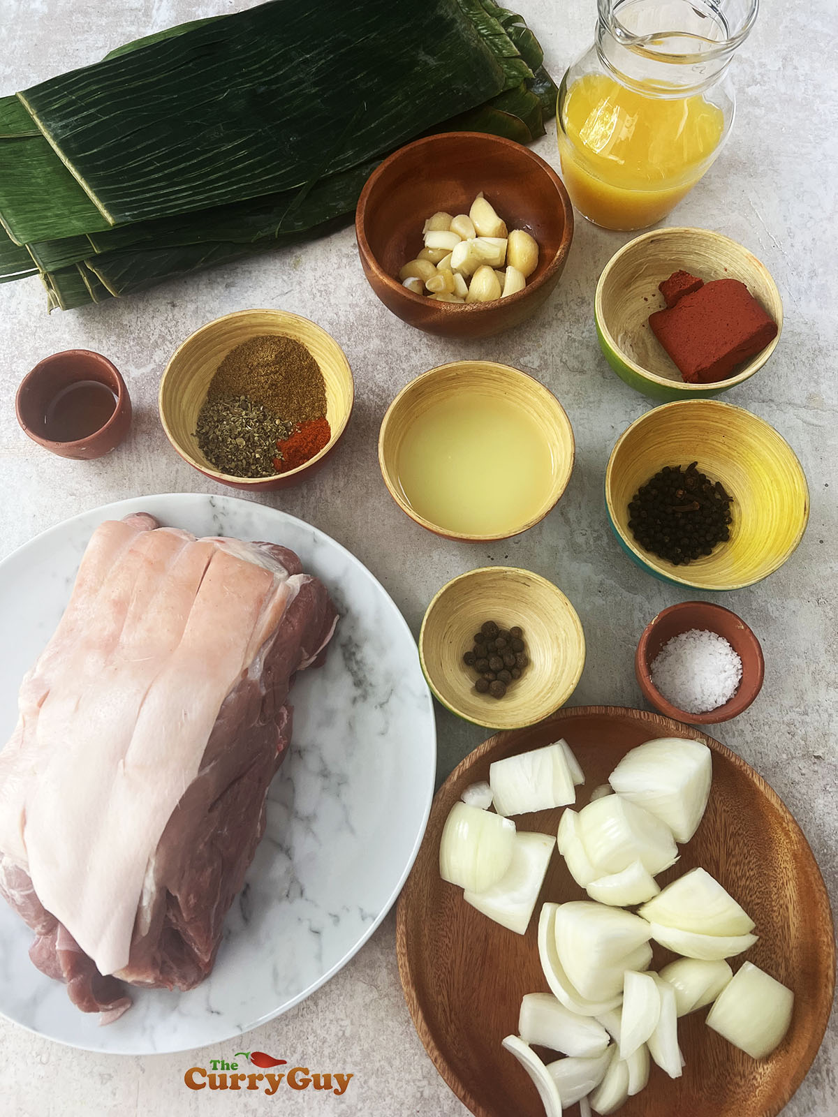 Ingredients for pork pibil