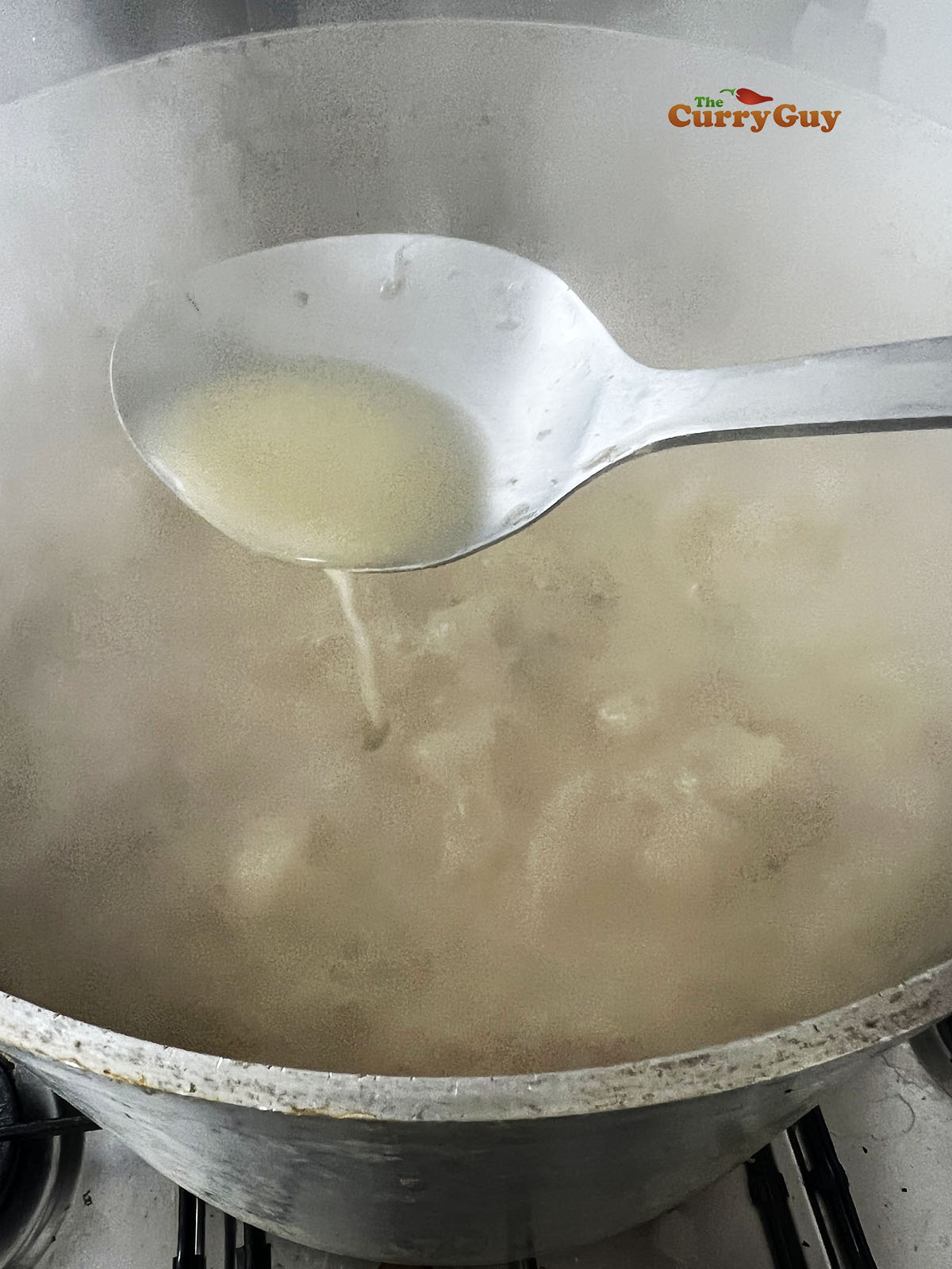 Tonkotsu broth after 6 hours of boiling