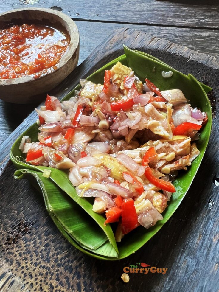 Indonesian chicken with sambal matah