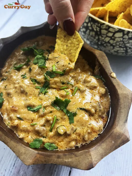 Beef queso dip