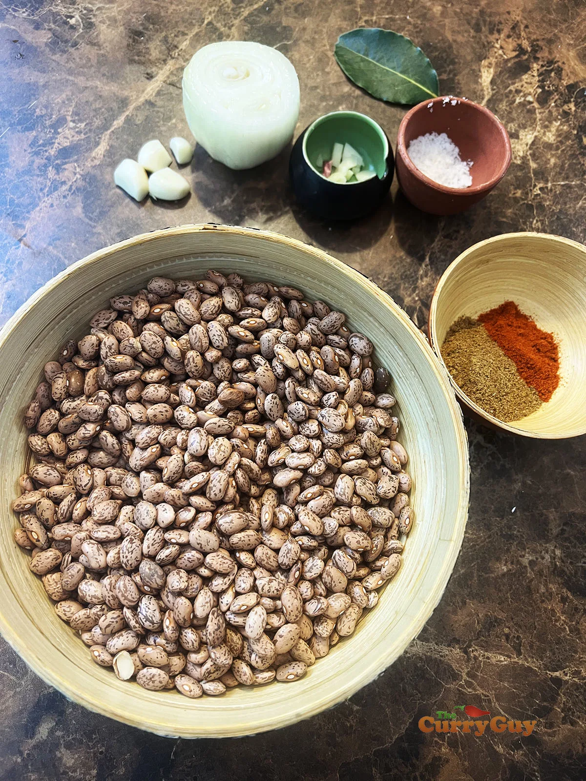 ingredients for refried beans