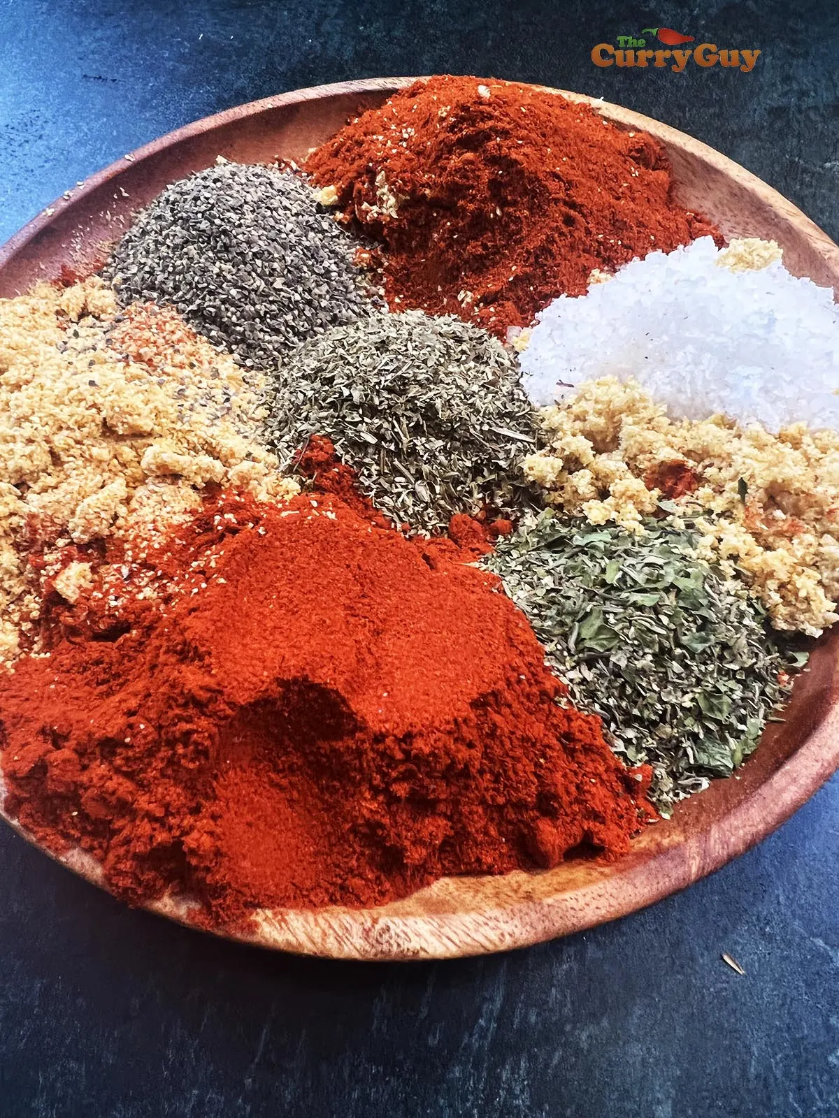 Ingredients for Cajun seasoning