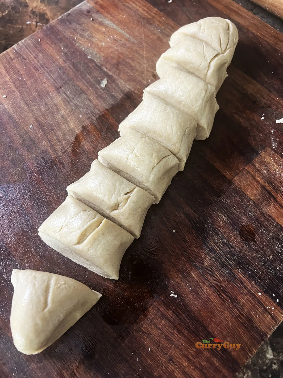 Rolled dough.