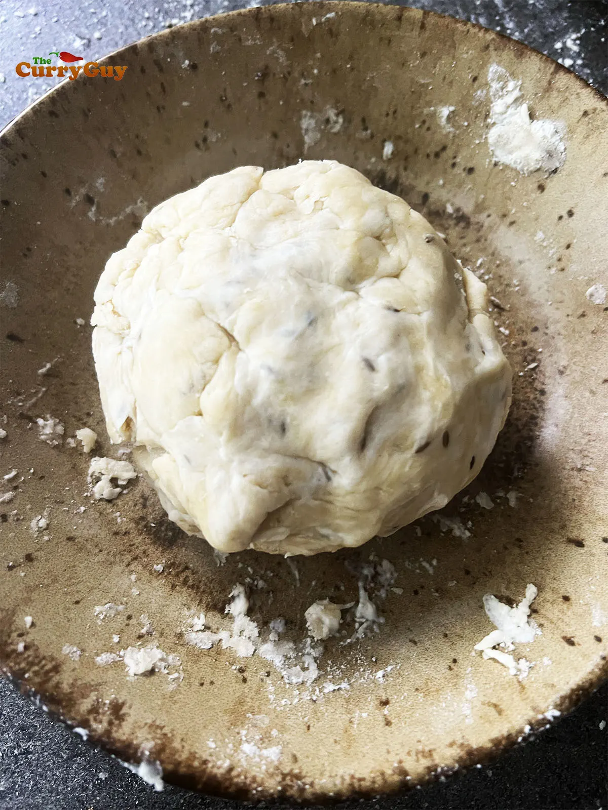 The kneaded dough ball.