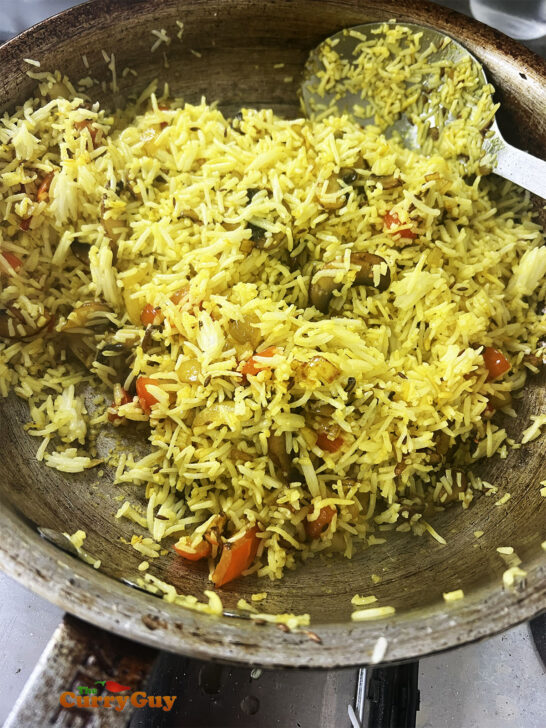 Mushroom Fried Rice - Indian Rice Recipes by The Curry Guy