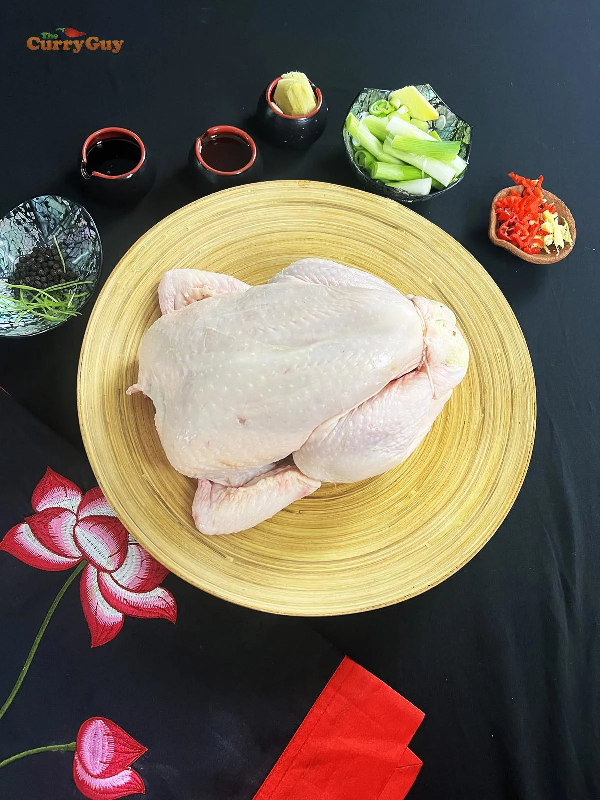 Ingredients for Hainan chicken