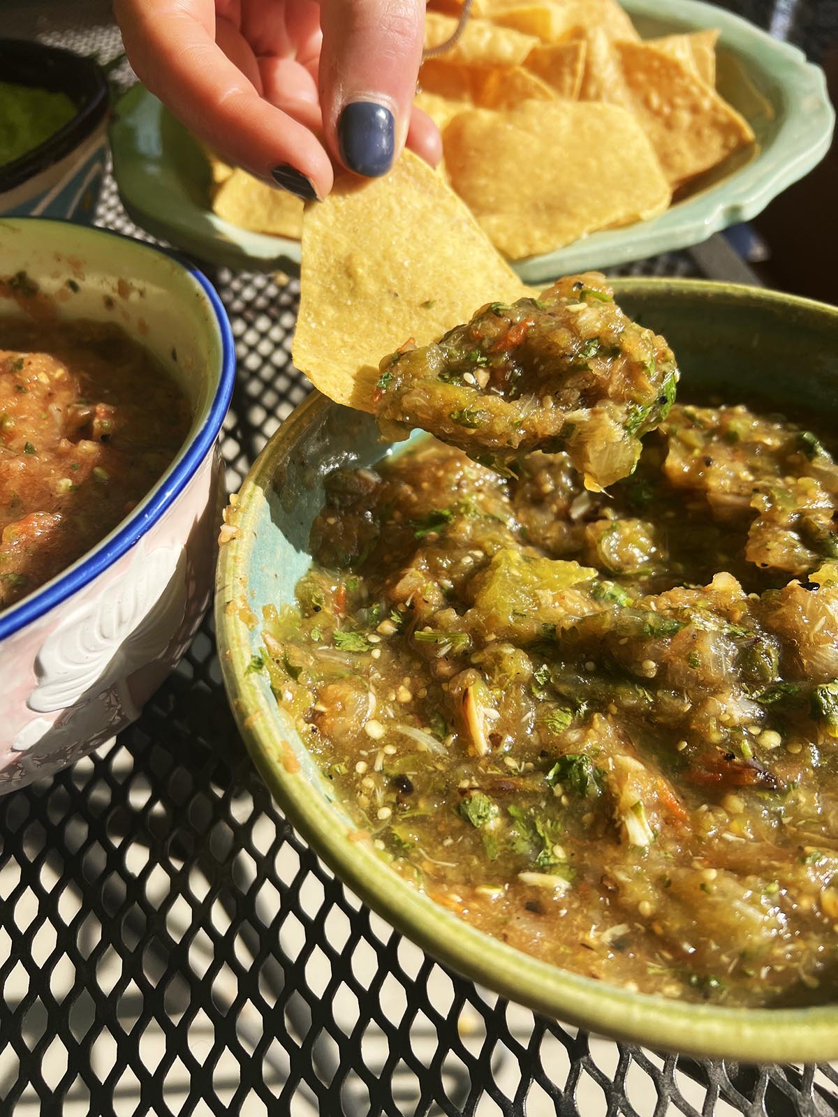 Tomatillo and Tomato Salsa THE CURRY GUY