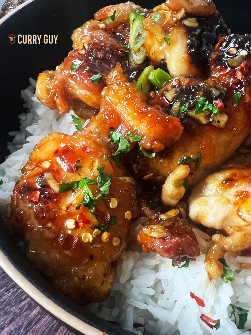 Helish Chicken Honey Garlic Chicken | The Curry Guy