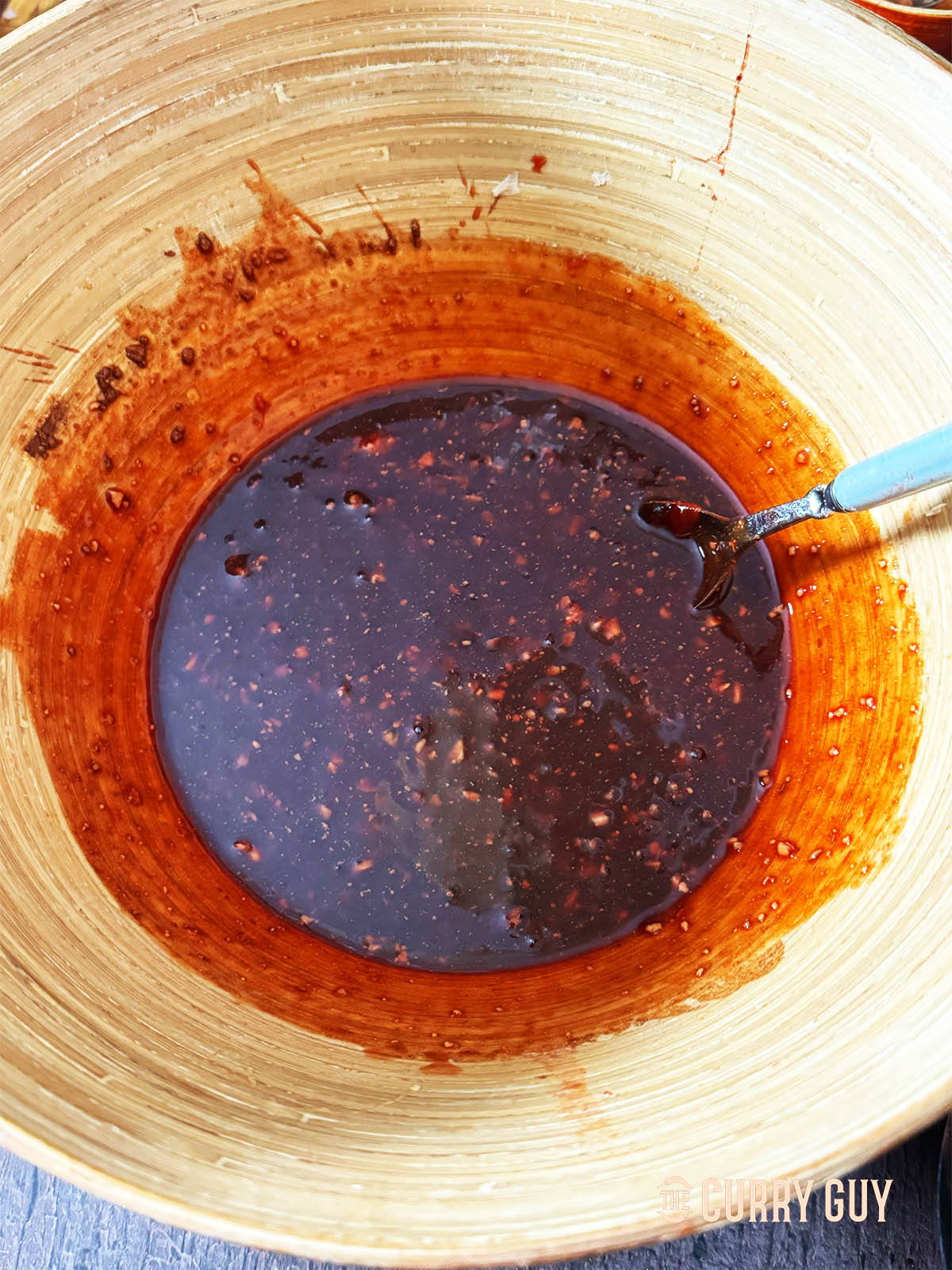 The marinade mixed together and ready to marinate the pork. 