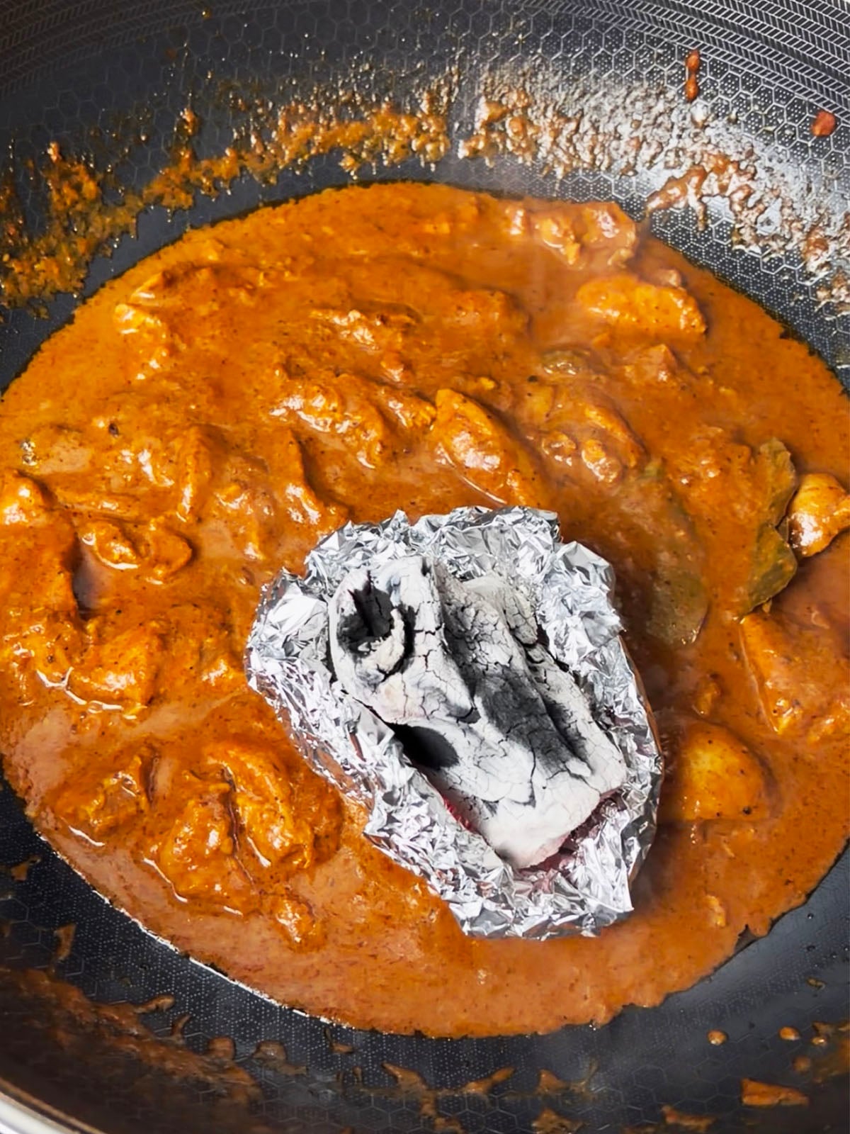 Smoking the chicken